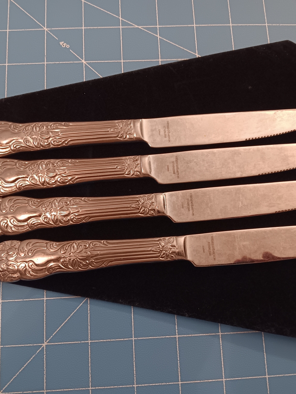 Reed And Barton Festivity Pattern Steak Knives